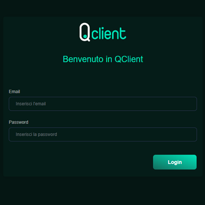 QClient login page